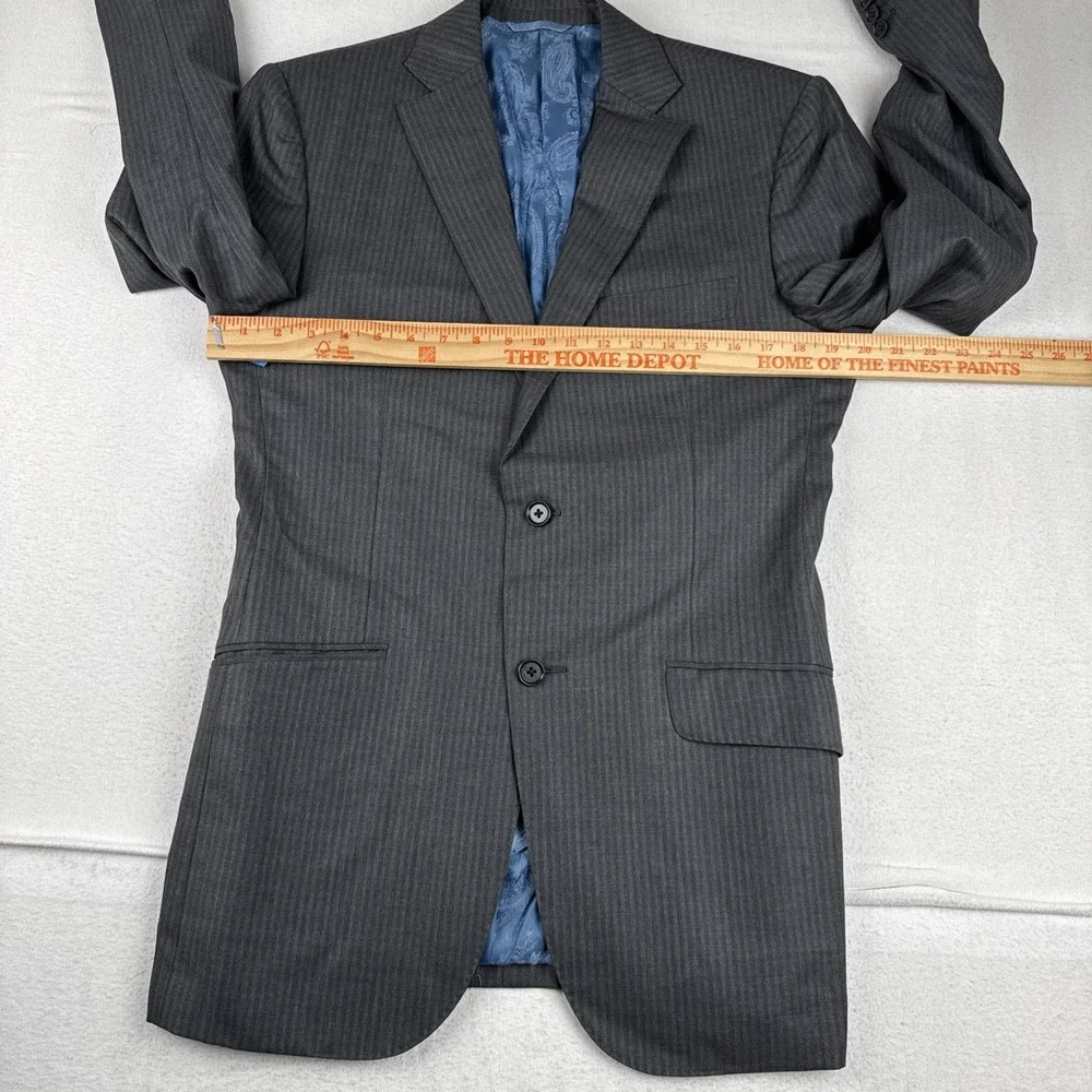 Unbranded Loro Piana Tasmanian Wool Super 150's Bespoke Blazer 38R Surgeon Cuffs